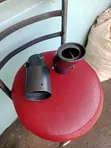 Universal Black Matte Stainless Steel Exhaust Tailpipe - 2