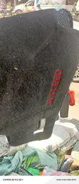 Black Embroidered Red Letter Succeed Cars Dash Mat - 2