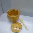 320ml Bamboo Sugar Dish with Teaspoon - 2