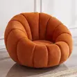 Elegant Round Upholstered Bubble Sofa Chair - 4
