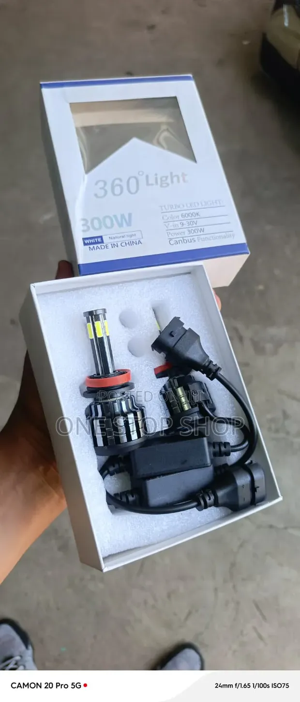Turbo LED H11 Bulb with Aviation Aluminum Body - 1
