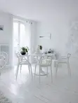 Luxury Round Marble Dining Set with 4 Heavy Duty Chairs - 3