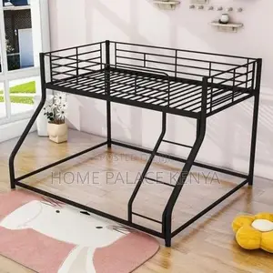 Kids Metal Bunk Bed - Black