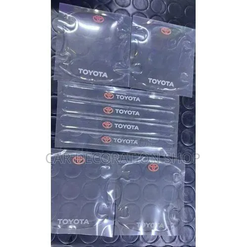 8pc Toyota Silicone Door Scratch Protector Film - 1