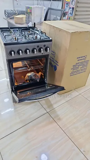 Nunix 4-Burner Gas Cooker with Oven 50x55cm