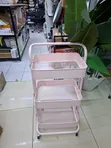 3-Tier Metal Rolling Kitchen Storage Trolley - 2