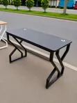Boss Office Products Black Rectangular Office Table - 1
