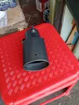 Black Exhaust Tip Screw-On Clamp - 2