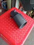 Black Metal Alloy Coated Stainless Steel Muffler Tip (2.5" Inlet) - 2