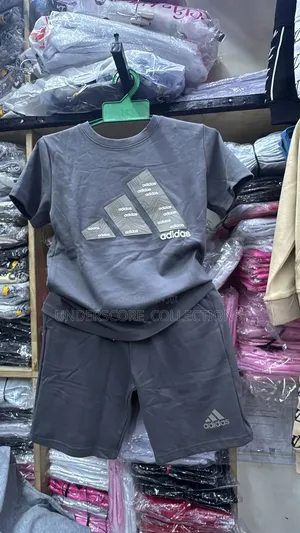 Adidas Tracksuit - Light Heather Gray
