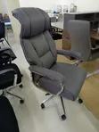 High-Back Grey Executive Chair - Modern & Professional - 1