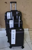 Black 3-Piece Suitcase Set - Size 4 - 1