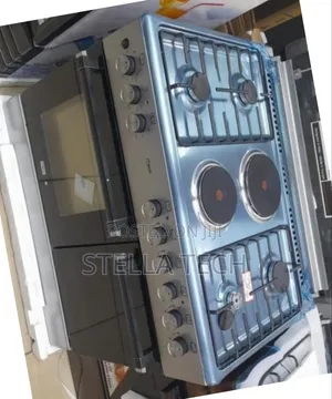 Mika 60x90 Standing Cooker - 4 Gas Burners + 2 Hot Plates