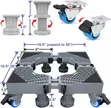 Heavy Duty 200KG Adjustable Fridge & Washing Machine Stand Trolley - 1