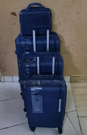 4-Piece Luxury Suitcase Set - Navy Blue