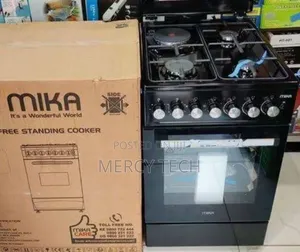 MIKA Standing Cooker 60x60 3 Gas + 1 Electric