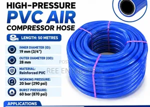 50m High Pressure PVC Air Compressor Hose