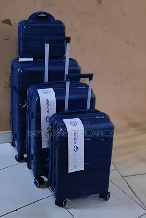 Navy Blue 4-Piece Luxurious Suitcase Set