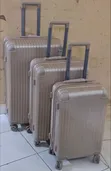 Brown Fibre Suitcase Set - Size 4 - 1
