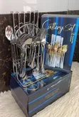 24-Piece Gold/Silver Stainless Steel Cutlery Set - 1