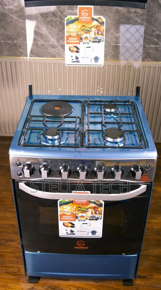 Eurochef 60x65cm Cooker (3+1 Burners) - 1