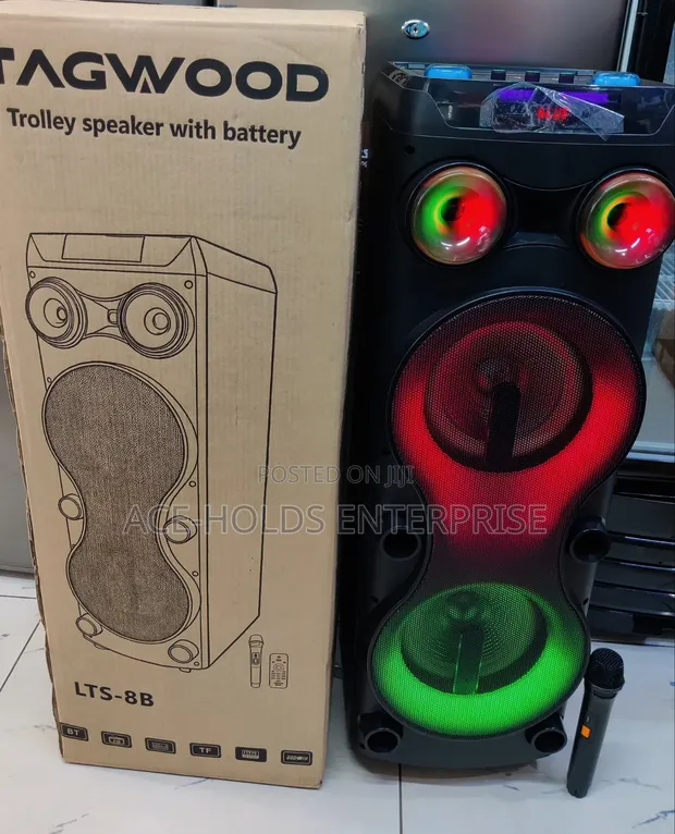 Tagwood Rechargeable Party Box LTS 8B with Mic & Remote - 1