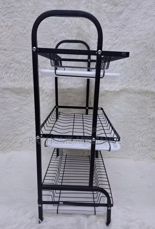 High Quality 3 Tier Carbon Steel Dish Rack - 1
