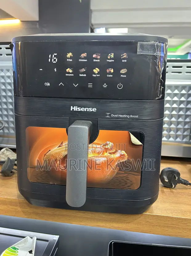 Hisense 8L Air Fryer Black Digital Touch 900W - 1