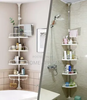 4 Layer Corner Shelf - White