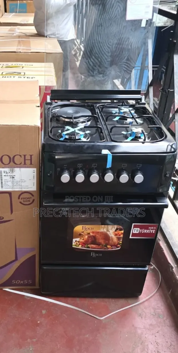 Black Roch 50x55 Gas & Electric Standing Cooker - 1