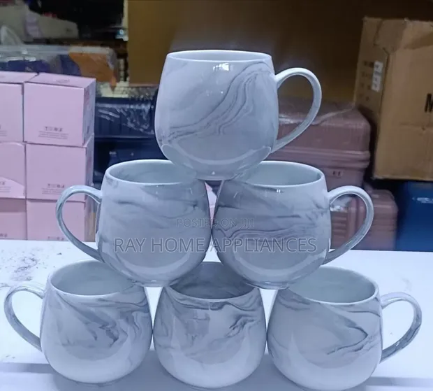 Grey Pot-Like Mugs (470ml) - 1
