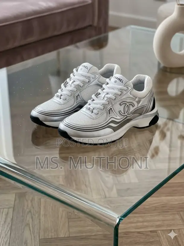 Chanel CC Logo Metallic Trainers Size 40-45 - 1