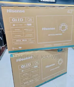 Hisense 43" QLED 4K Frameless TV - Brand New