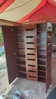 Ideal Three Doors Wooden Shoe Rack - 1