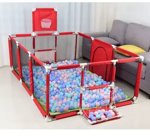 Red Child Safety Fence Playpen