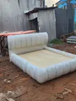 5x6 Bubble Bed - White Velvet - 2