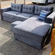 Brand New 5-Seater L-Shaped Grey Sectional Sofa - 2