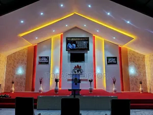 Church Altar Wall-to-Wall Carpet Flooring Installation