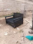 Foldable 4x6 Pallet Sofabed with Storage - 3