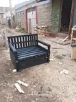 Foldable 4x6 Pallet Sofabed with Storage - 5