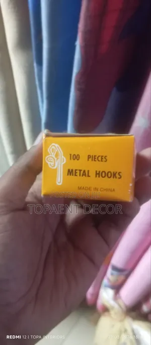 Drapery Hooks 100 Pieces Box - Gold