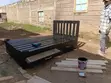 4x6 Foldable Pallet Bed with 2 Storage Drawers - 3