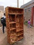 3x6 Brown Pallet Wardrobe - 3