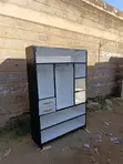 4x6 Wooden Wardrobe - Black & White - 1