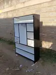 4x6 Wooden Wardrobe - Black & White - 5