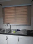 Horizontal Roller Blinds for Kitchen Window - 1