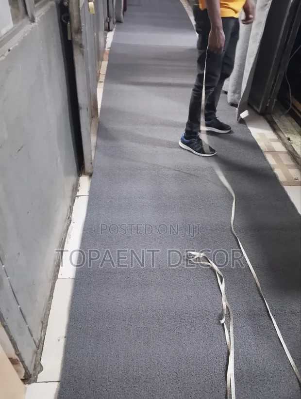 Grey PVC Spaghetti Antislip Rubber Mats Runners - 1