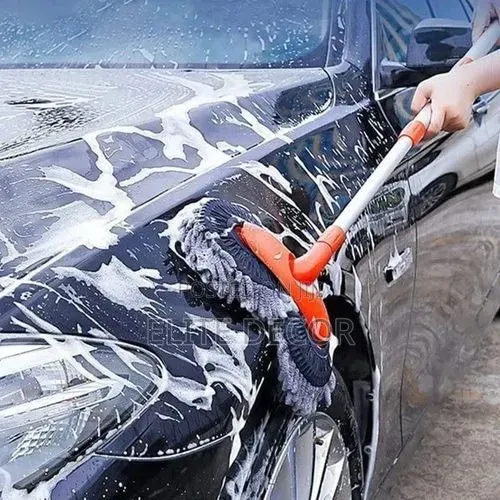 115cm Long Car Wash Twin Mop - Double Headed Microfiber Cleaning Brush - 1