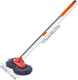 115cm Long Car Wash Twin Mop - Double Headed Microfiber Cleaning Brush - 3