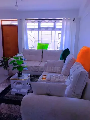 Sheer Curtains Zenye Maua - Kwa Mita